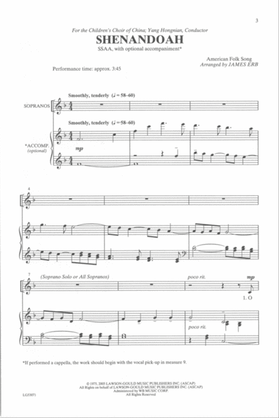 Shenandoah Shenandoah Women's Choir scores gallery preview page 2