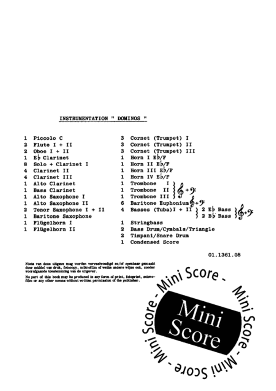 Dominos Concert Band scores gallery preview page 3