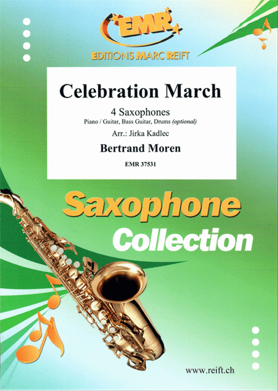 Celebration March Celebration March Saxophone Ensemble scores gallery preview page 1