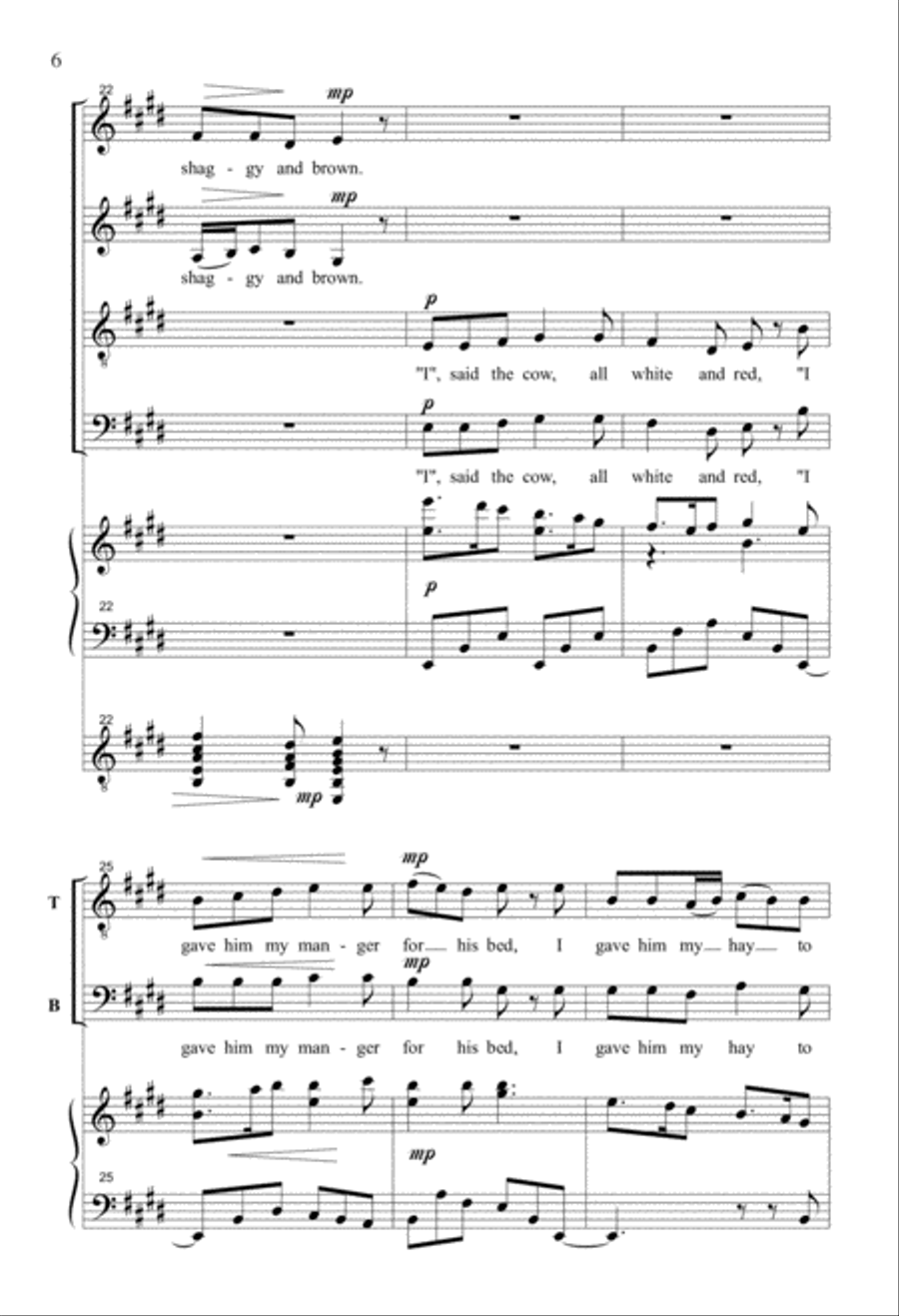 Friendly Beasts Friendly Beasts 4-Part scores gallery preview page 5