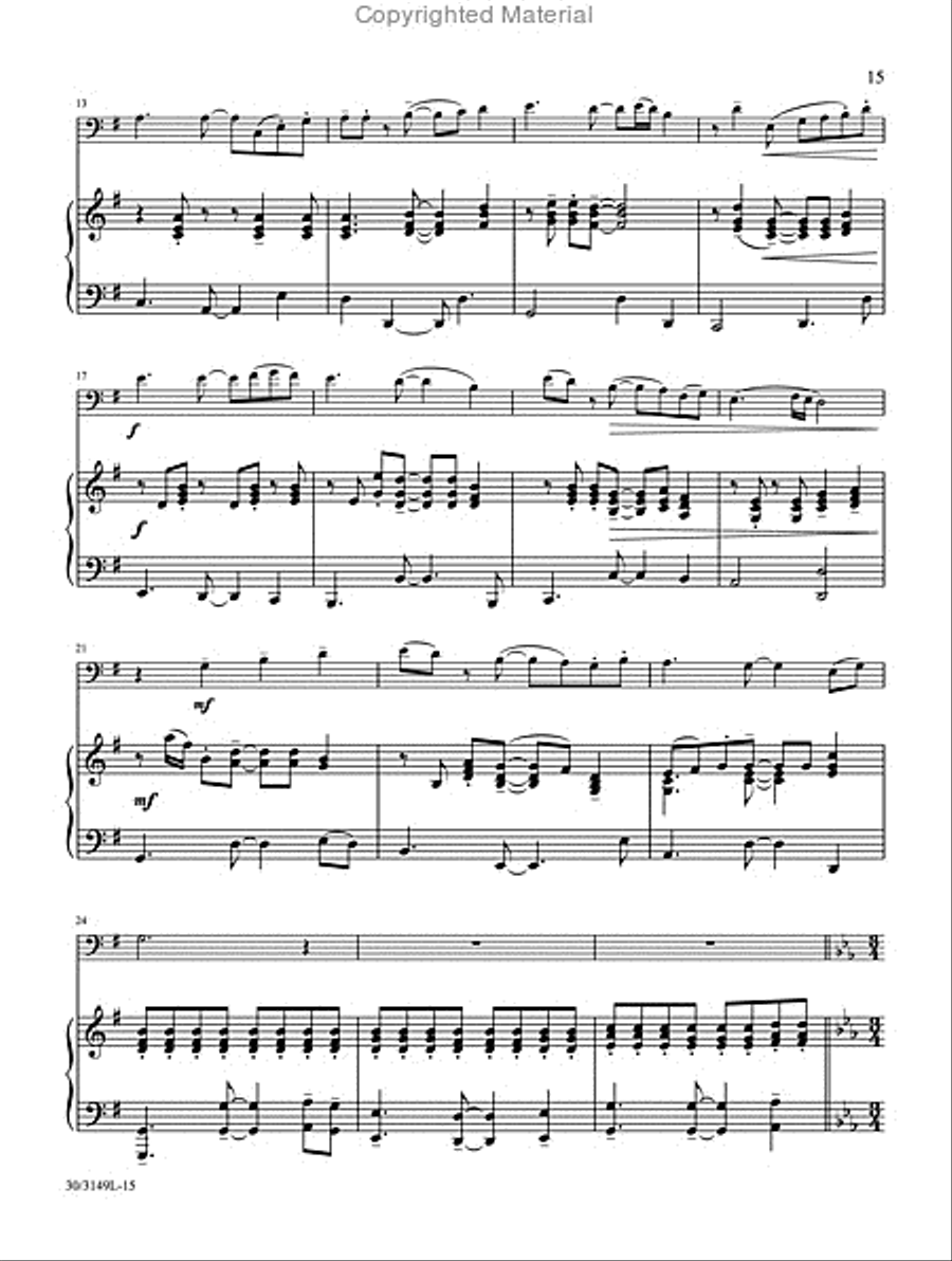 Trombone or Euphonium Solos for Worship, Vol. 2 Euphonium scores gallery preview page 9
