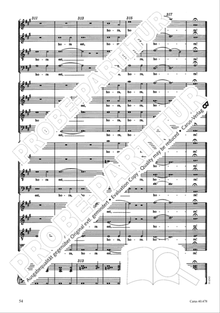 Hora est 4-Part scores gallery preview page 55