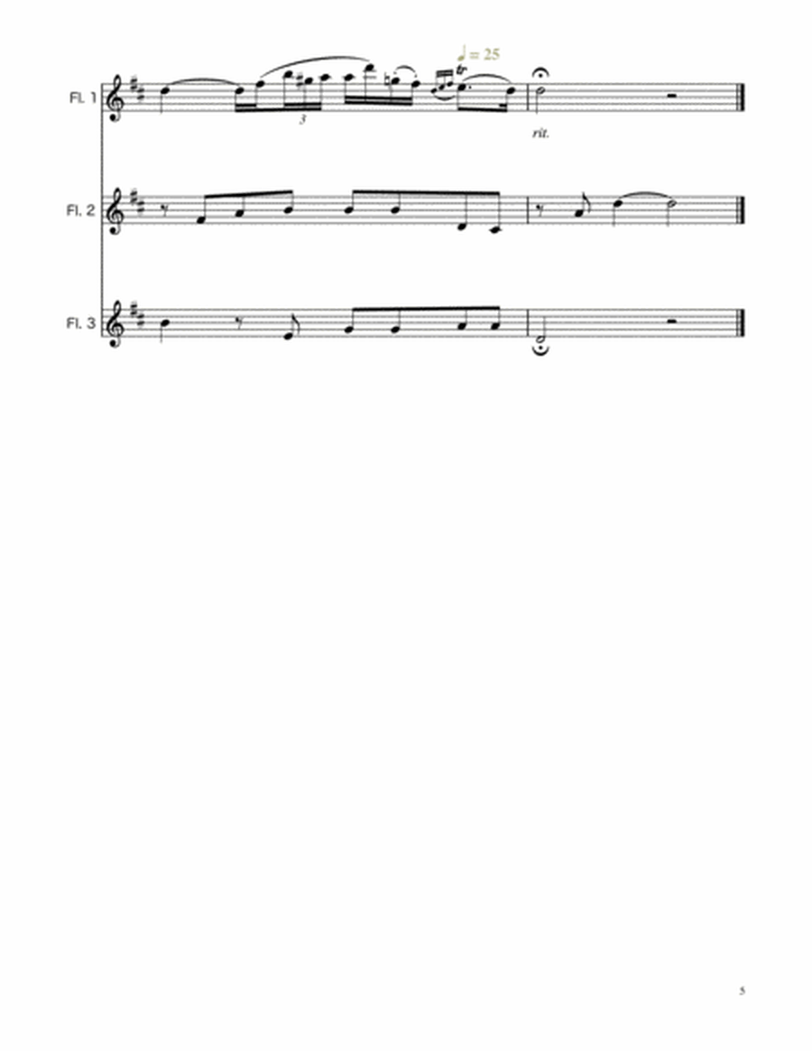 Arioso BWV 156 - Flute Trio image number null