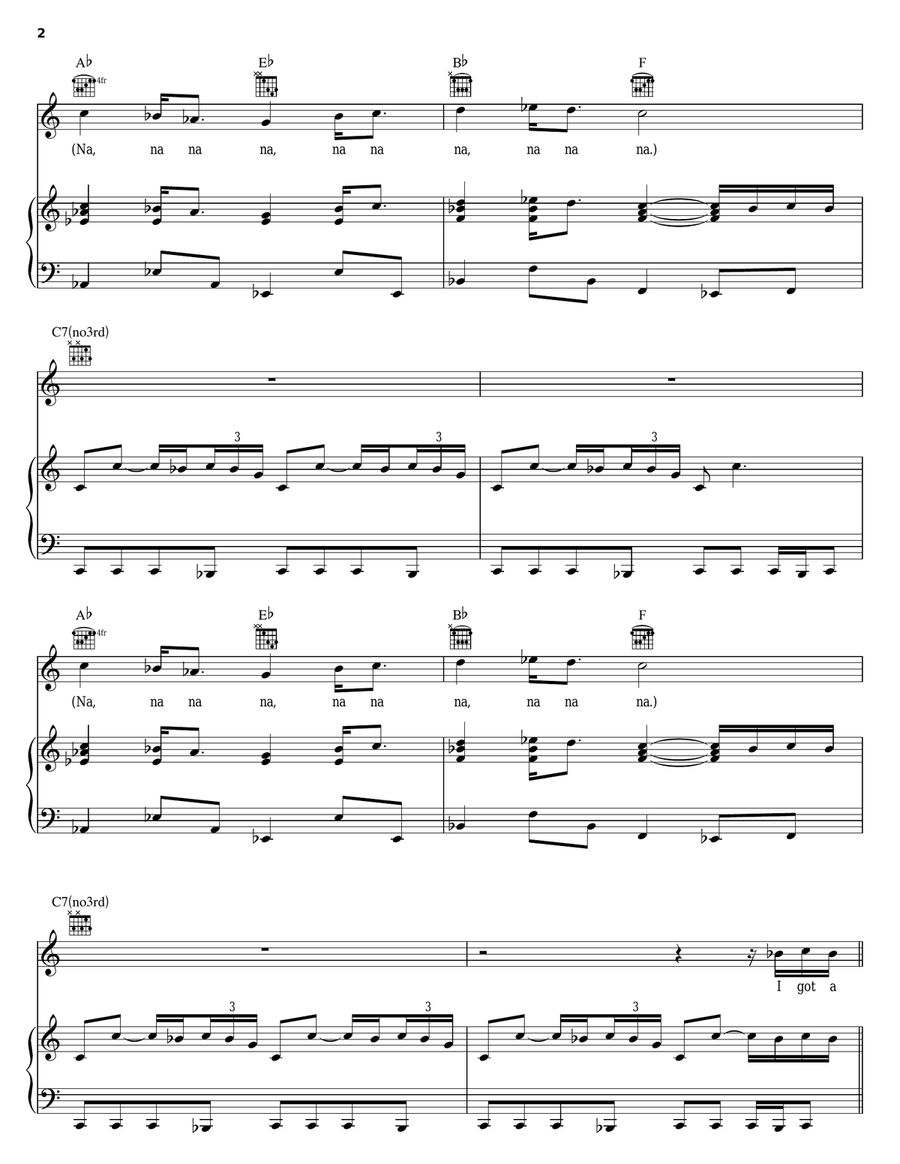 Hush Guitar scores gallery preview page 2