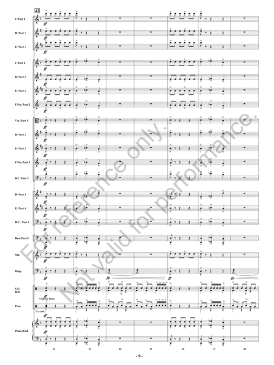 Fireflash! Concert Band - Sheet Music page 10