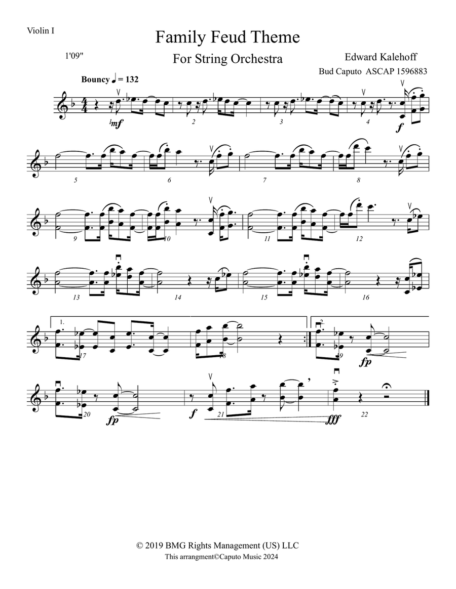 Family Feud Theme Score and Parts scores gallery preview page 5