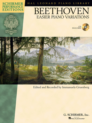 Book cover for Ludwig van Beethoven - Easier Piano Variations