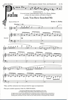 Lord, You Have Searched Me (Flute Part)