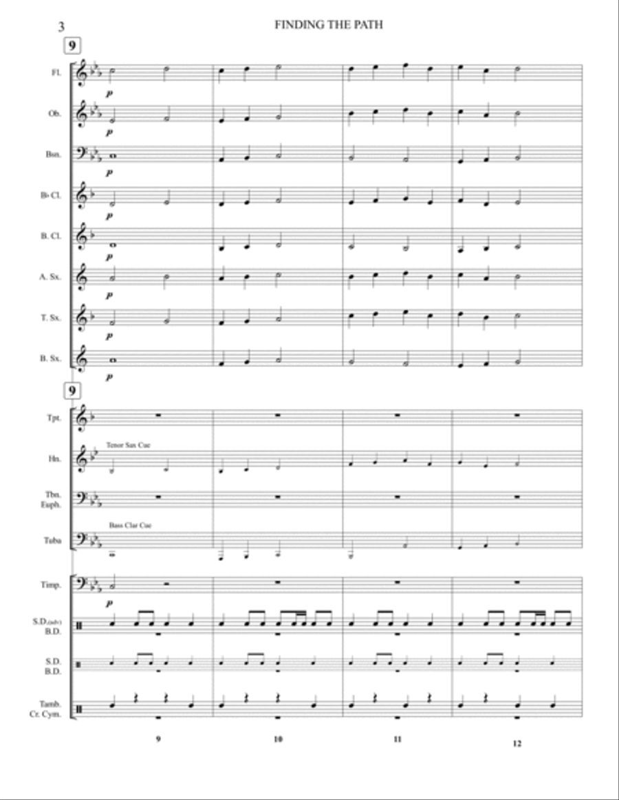 Finding The Path Concert Band scores gallery preview page 4