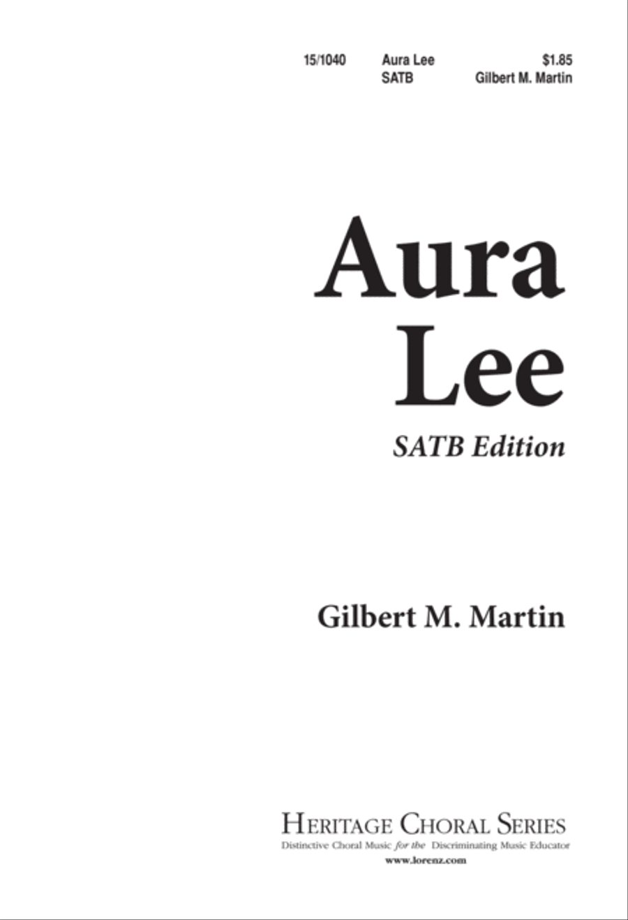 Aura Lee 4-Part scores gallery preview page 1