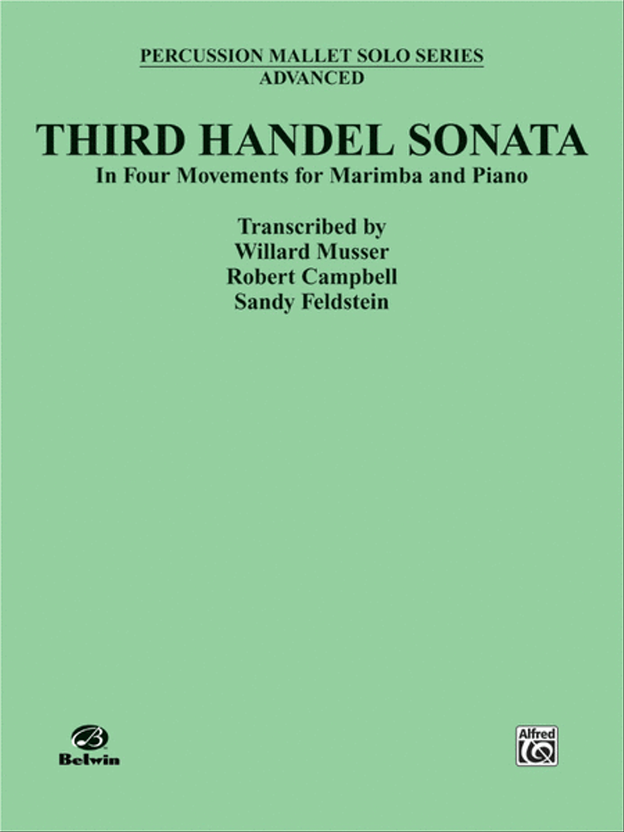 Third Handel Sonata for Marimba and Piano Small Ensemble scores gallery preview page 1