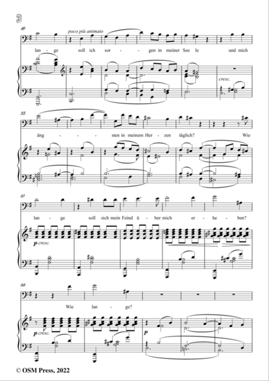 Jenner-Der 13,Psalm,in G Major,Op.9 No.1 Voice scores gallery preview page 4