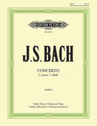 Book cover for Concerto for Violin and Oboe (Edition for Violin, Oboe [2nd Violin] and Piano)