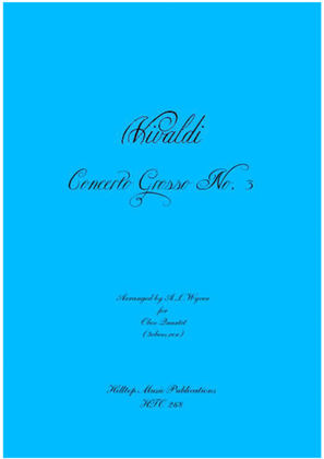 Concerto Grosso No. 3 arranged for four clarinets