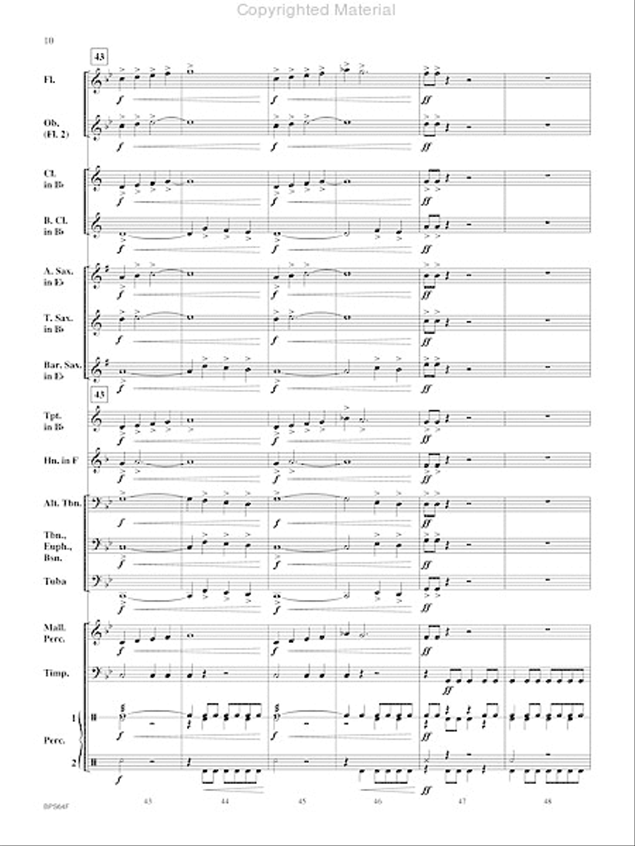 Antagonist Concert Band scores gallery preview page 11