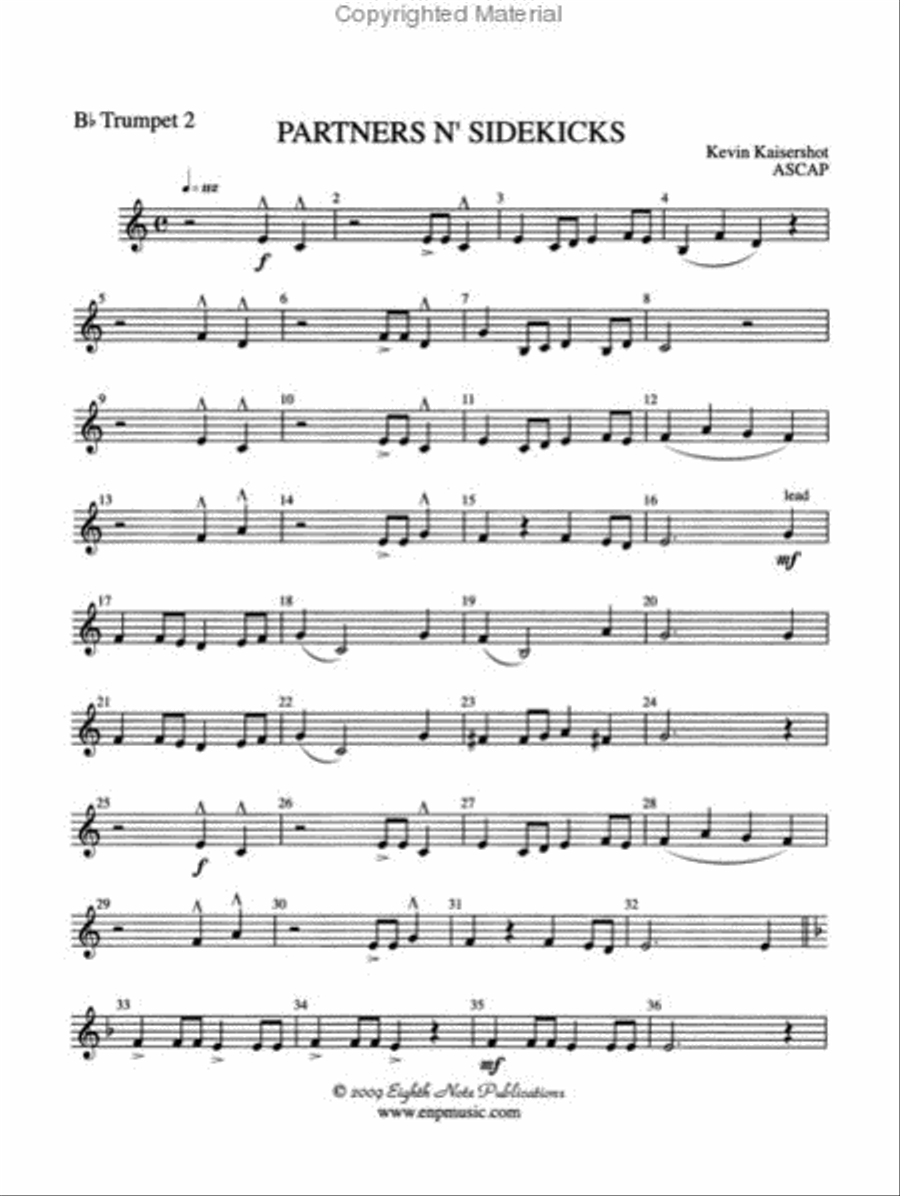 Partners n' Sidekicks Trumpet Duet scores gallery preview page 3