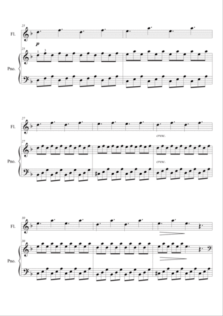 Van Gogh (flute/piano) Flute Solo scores gallery preview page 4