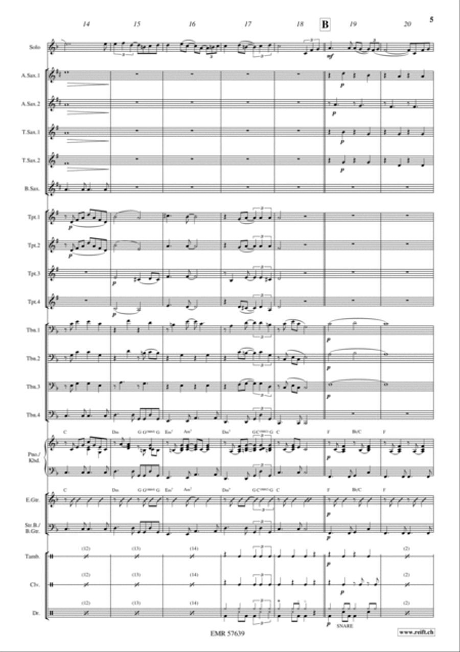 A Lovely Day A Lovely Day Big Band scores gallery preview page 7