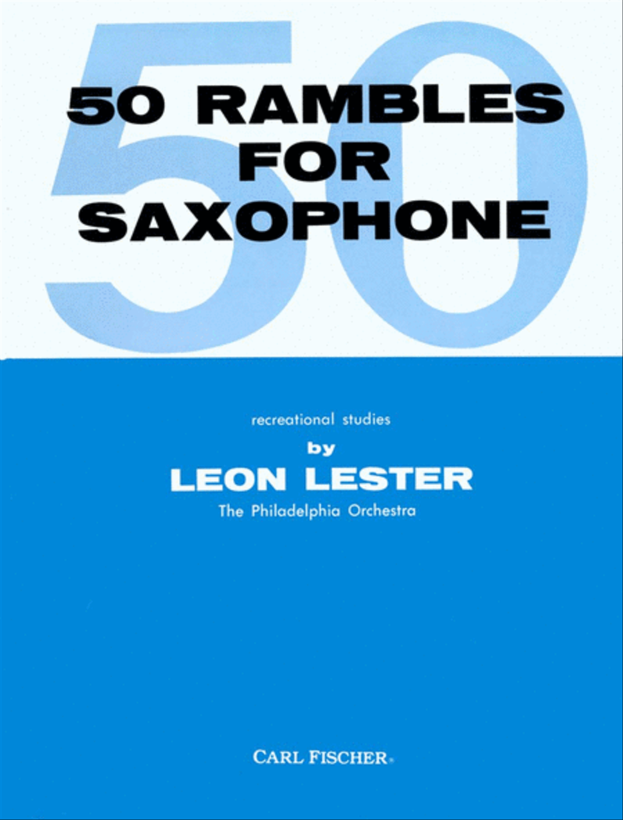 50 Rambles Saxophone scores gallery preview page 1