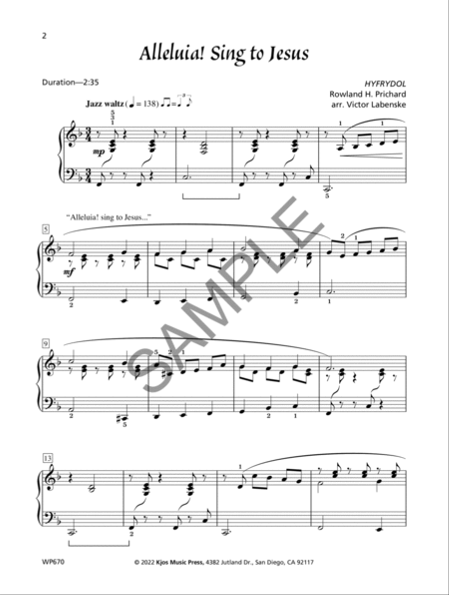 Rejoice and Give Thanks Piano Solo scores gallery preview page 2