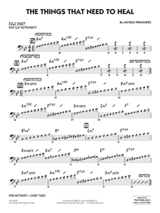 The Things That Need To Heal - Bass Clef Solo Sheet