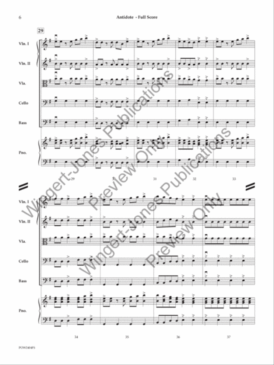 Antidote Antidote String Orchestra scores gallery preview page 7