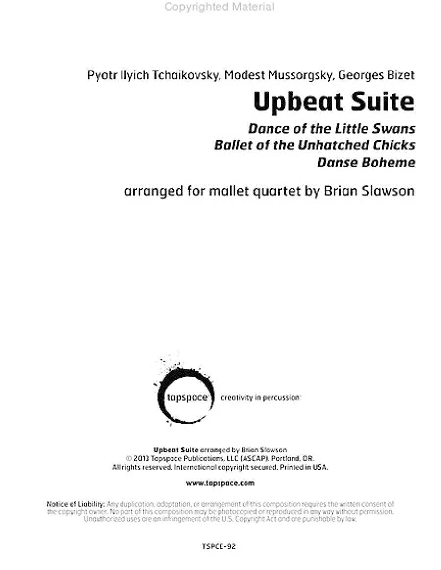 Upbeat Suite Upbeat Suite Percussion Ensemble scores gallery preview page 2