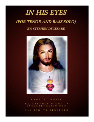 Book cover for In His Eyes (Duet for Tenor and Bass Solo)