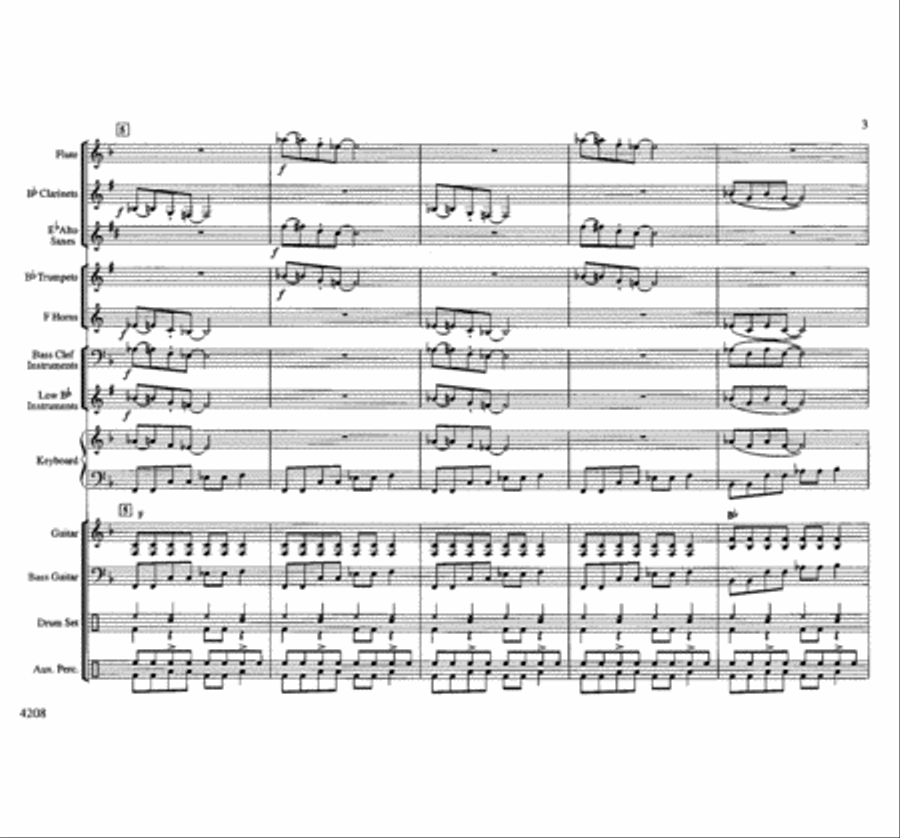 Big Time Boogie Concert Band scores gallery preview page 3