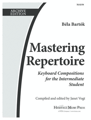 Book cover for Mastering Repertoire: Bartok