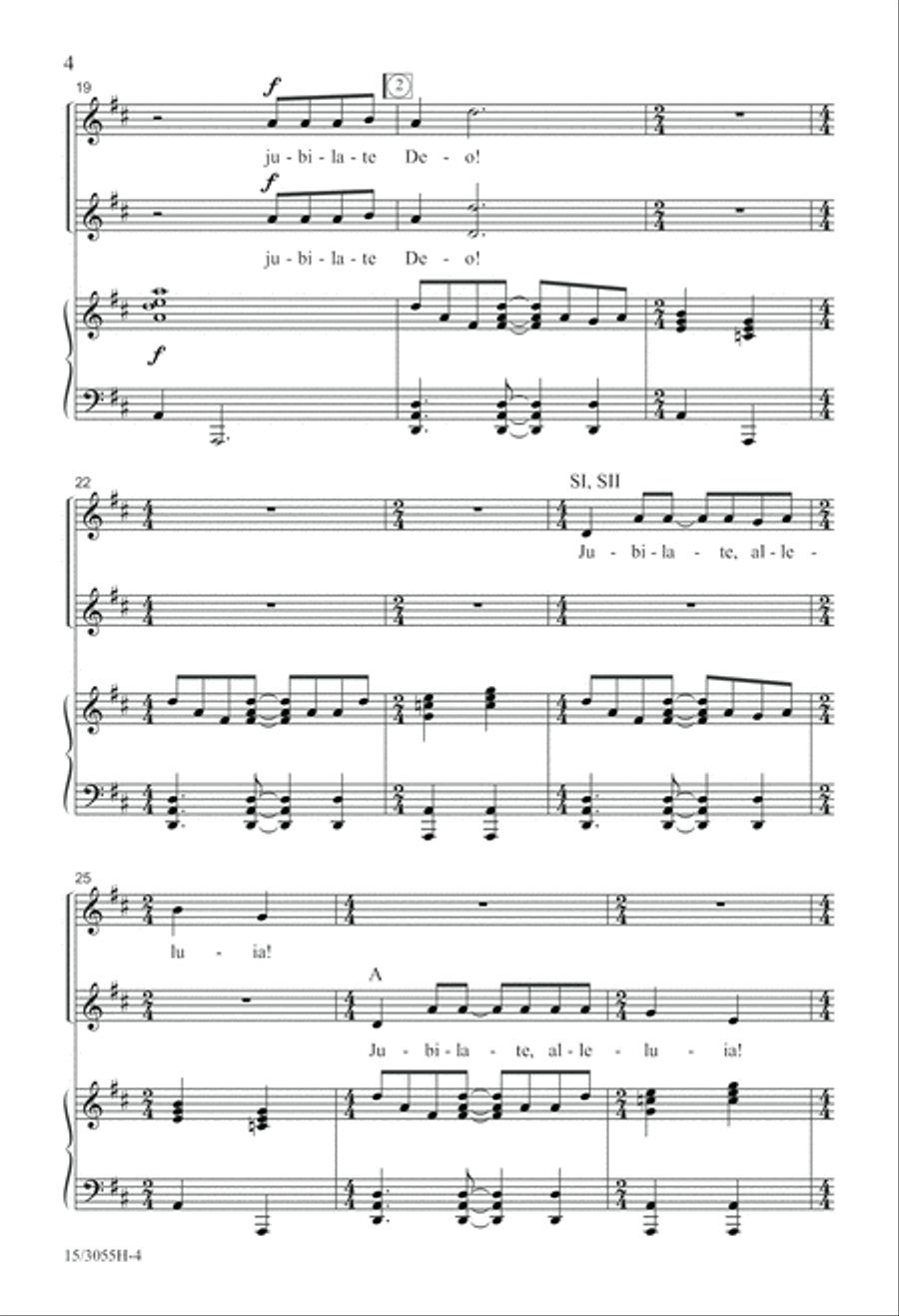 Jubilate, Alleluia! SSA scores gallery preview page 5