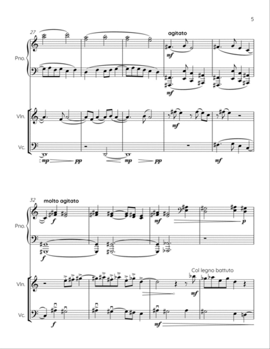 Escales Piano Trio scores gallery preview page 5
