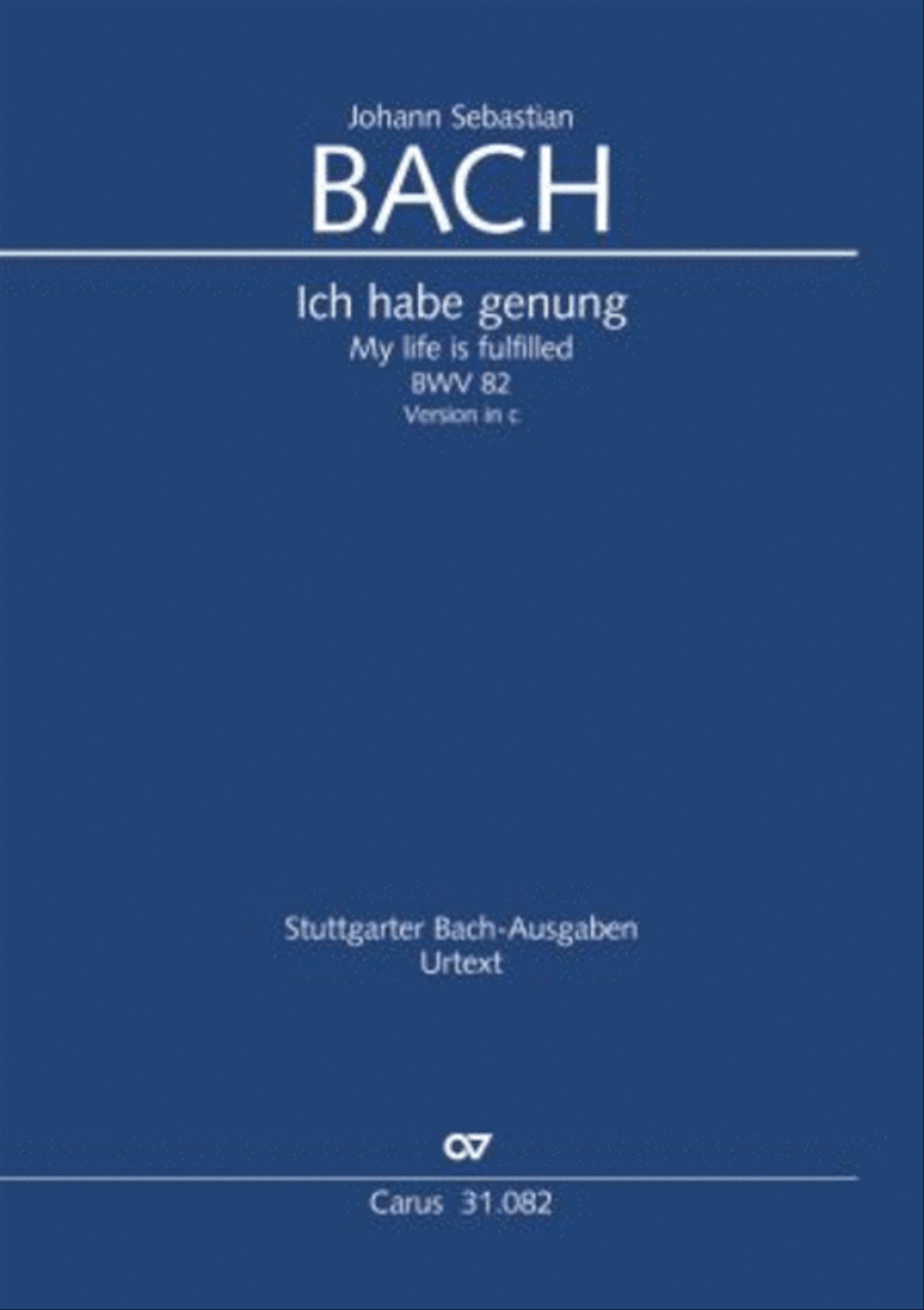 I have enough (Ich habe genung) Mezzo-Soprano Voice scores gallery preview page 1