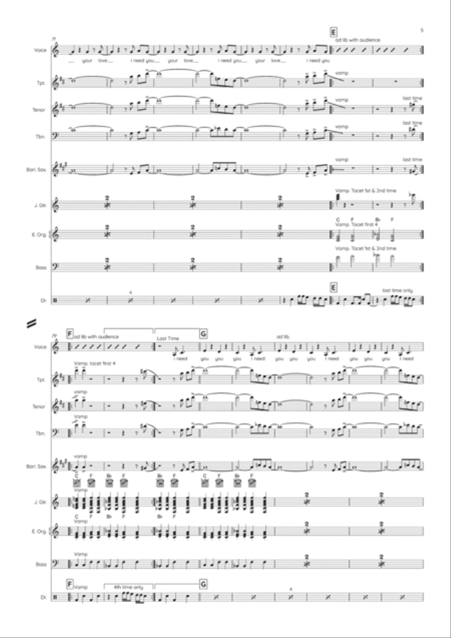 Everybody Needs Somebody To Love Voice scores gallery preview page 6