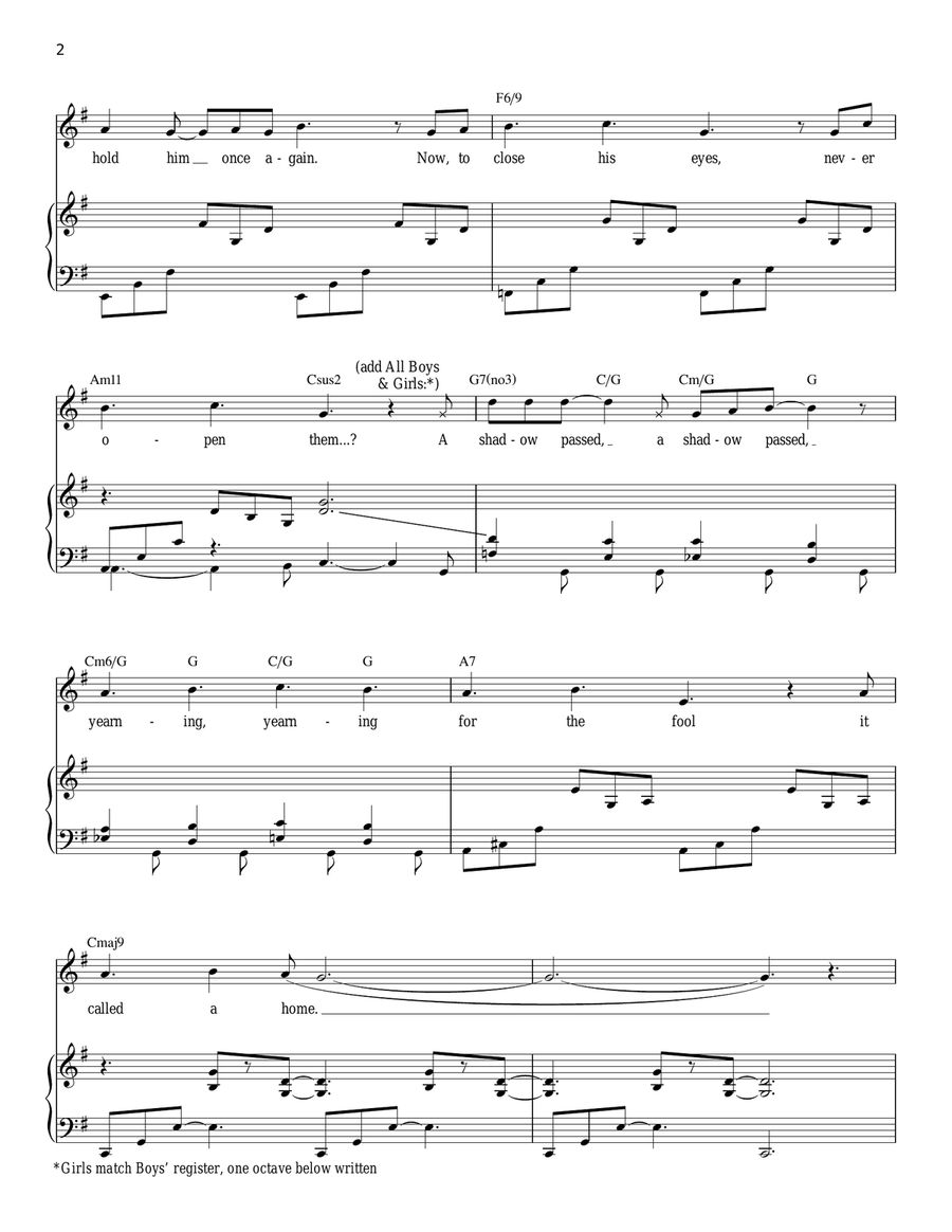 Left Behind Piano, Vocal scores gallery preview page 2
