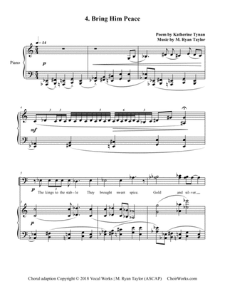 4. Bring Him Peace (All Heaven and it was One Hour Old) : SATB Choir & Piano