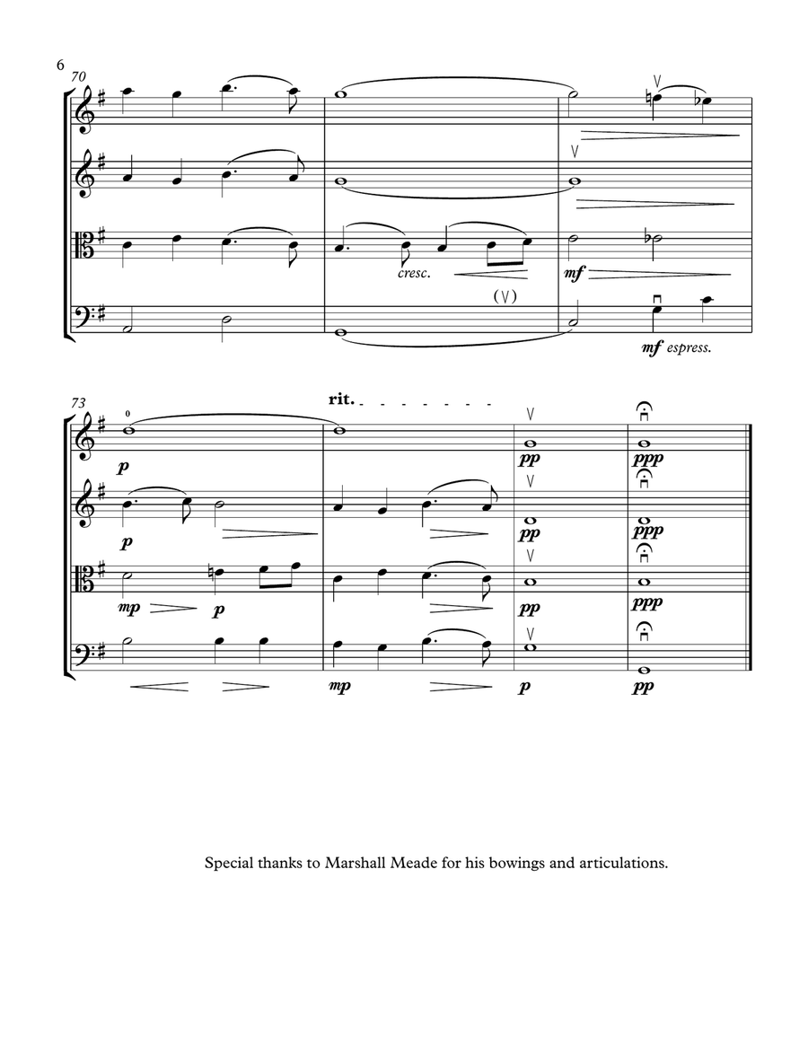 Were You There? - for String Quartet String Quartet scores gallery preview page 6