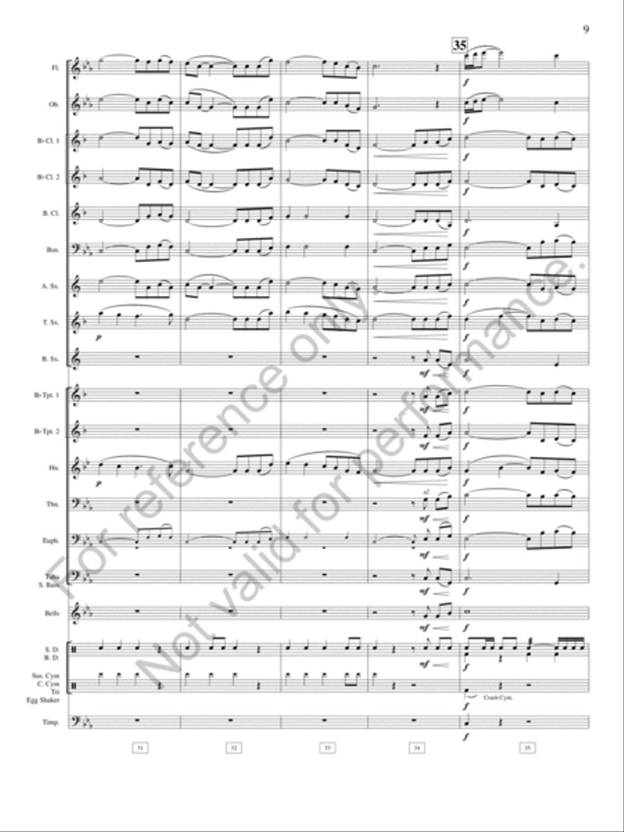 Pioneer Ballads Pioneer Ballads Concert Band scores gallery preview page 10