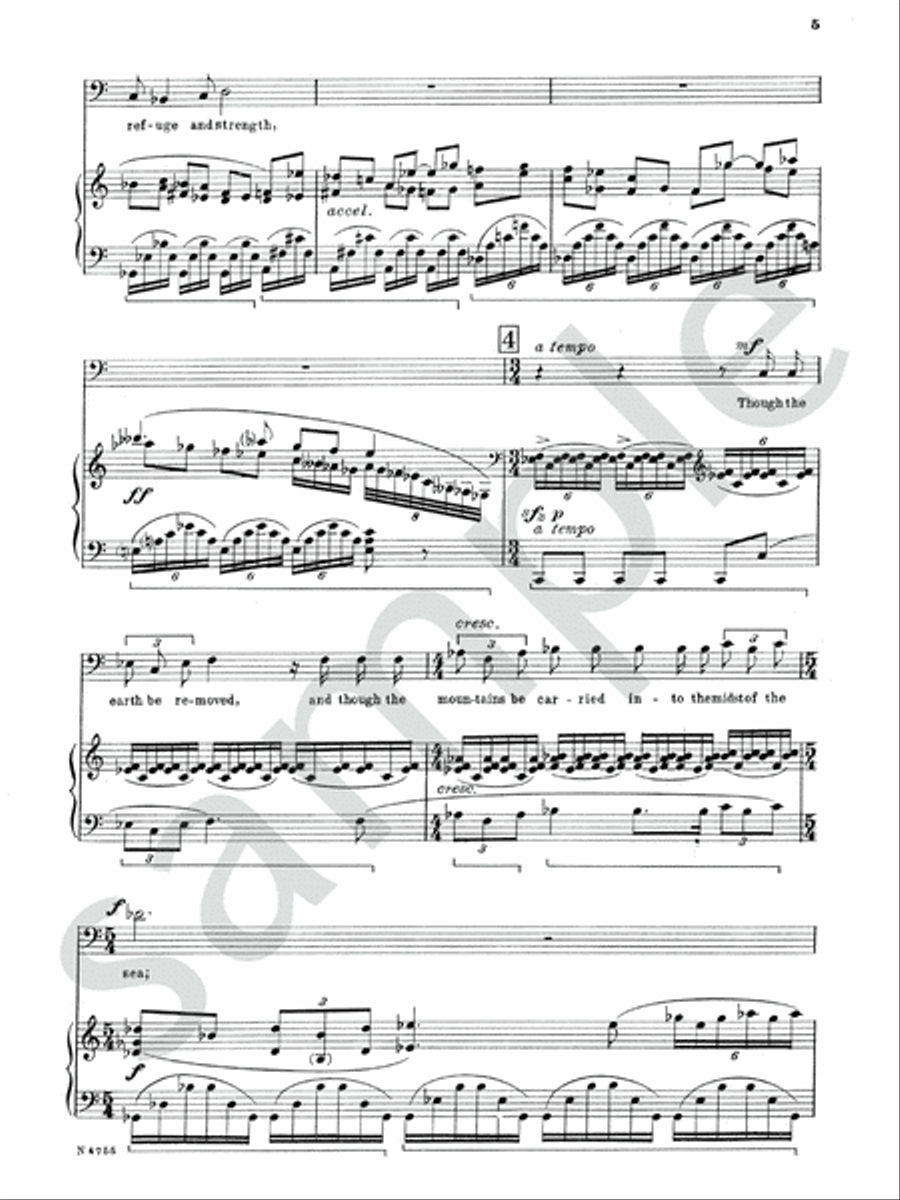 Four Psalms Baritone Voice scores gallery preview page 8