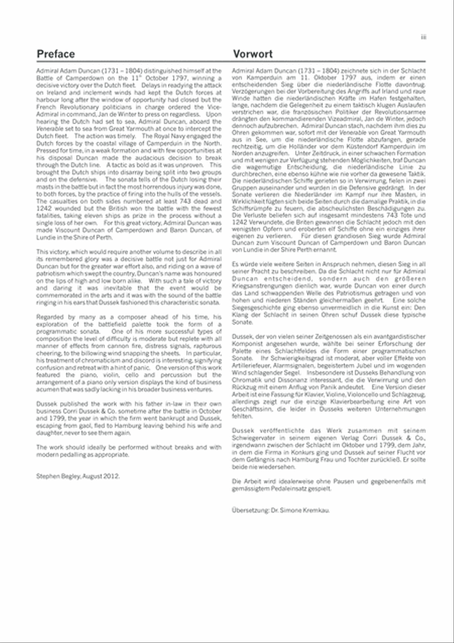 The Naval Battle and Total Defeat of the Grand Dutch Fleet by Admiral Duncan Piano Solo scores gallery preview page 5