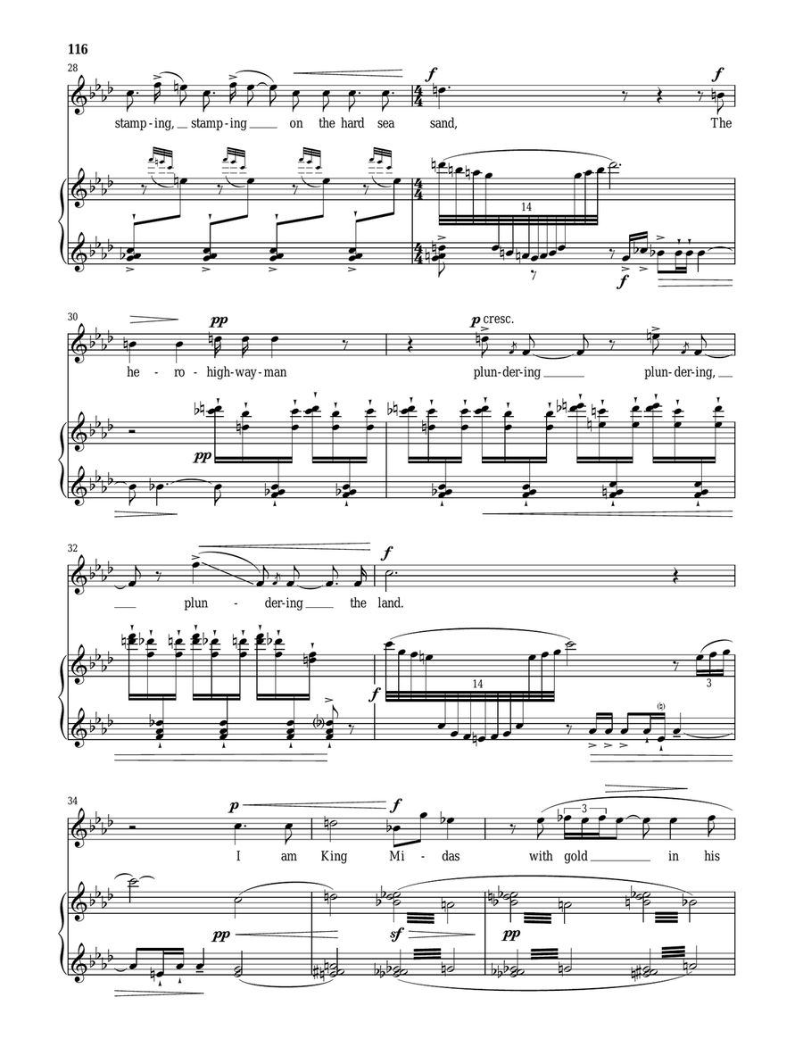 Miles! (from The Turn Of The Screw) Tenor Voice scores gallery preview page 4