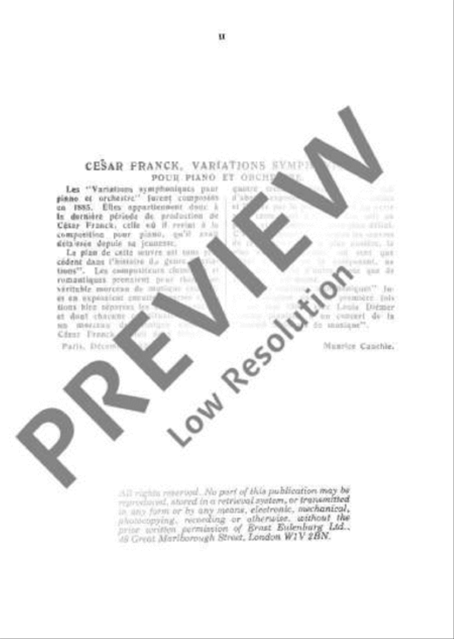 Symphonic Variations Symphonic Variations Orchestra scores gallery preview page 3