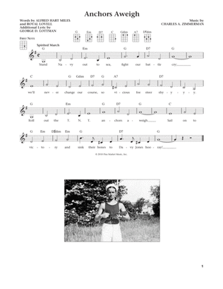 Book cover for Anchors Aweigh (from The Daily Ukulele) (arr. Liz and Jim Beloff)