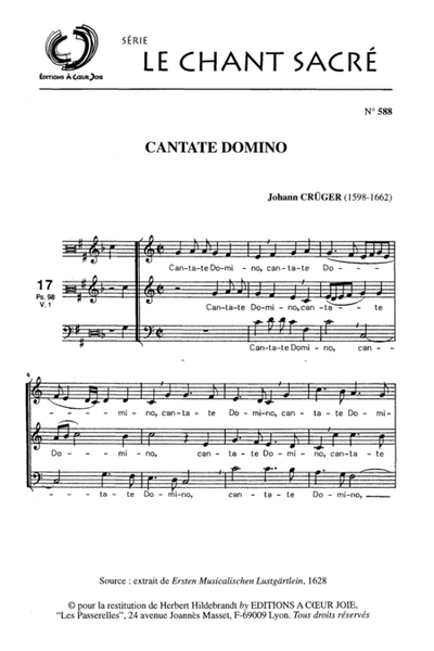 Cantate Domino - Cruger