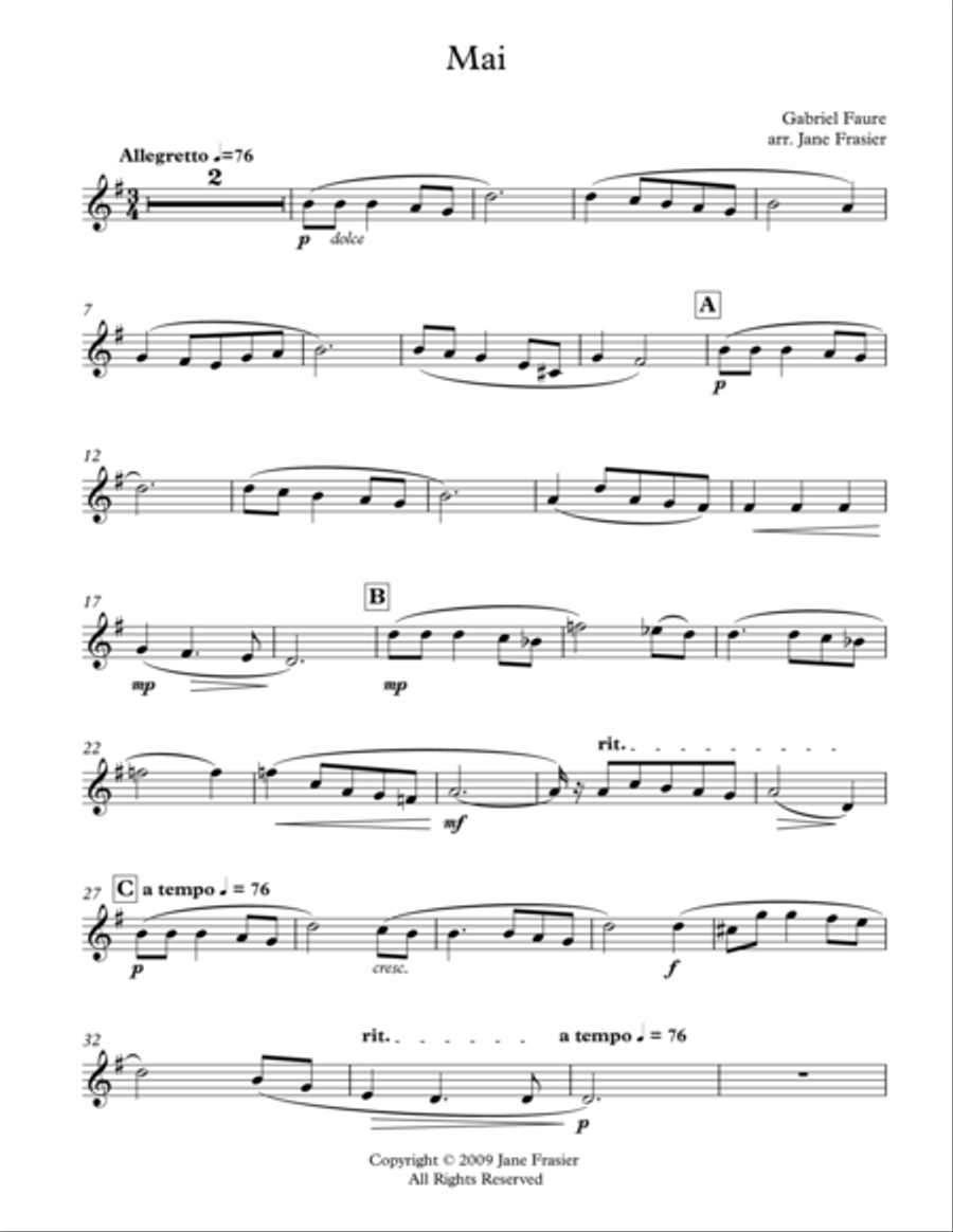 Mai Mai Clarinet Solo scores gallery preview page 5