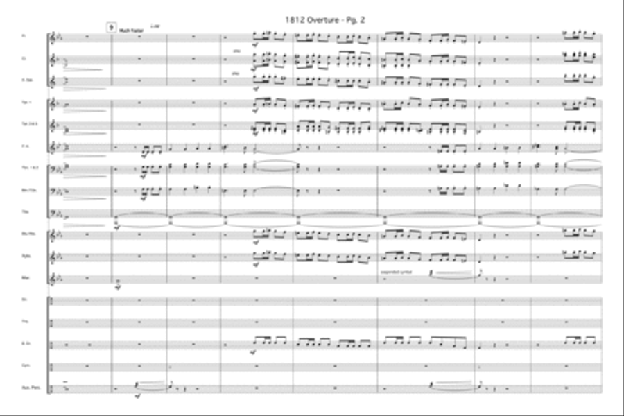 1812 Overture Marching Band scores gallery preview page 3