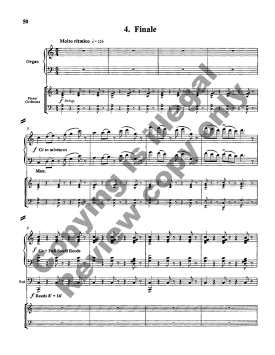 Concerto in C Major Organ Solo scores gallery preview page 9