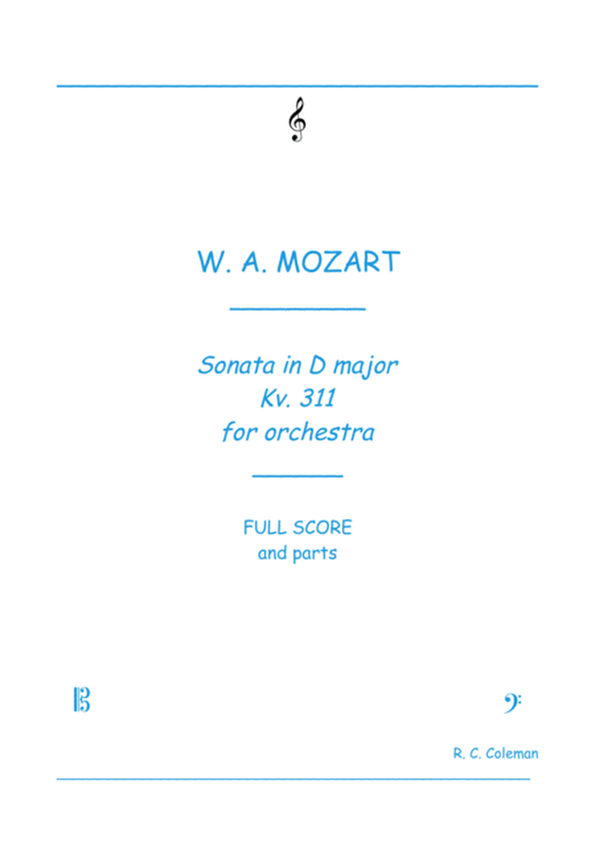 Mozart Sonata kv. 311 for orchestra image number null