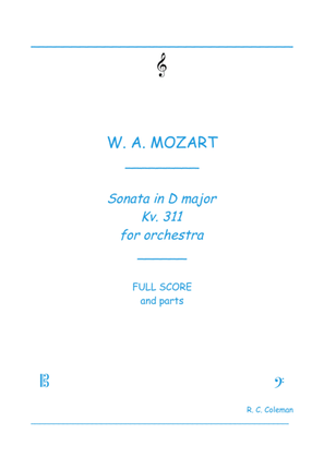 Mozart Sonata kv. 311 for orchestra