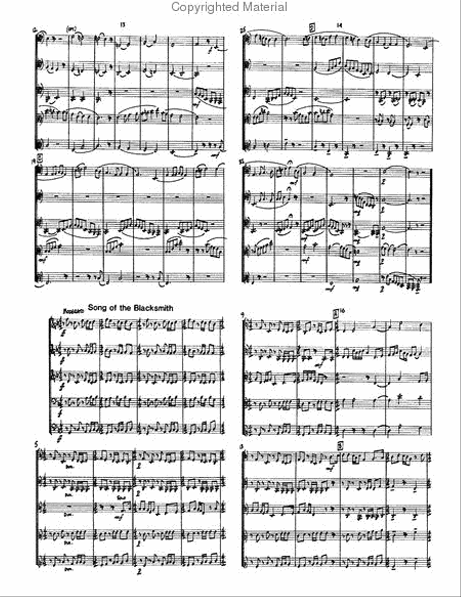 Second Suite in F Brass Quintet scores gallery preview page 3